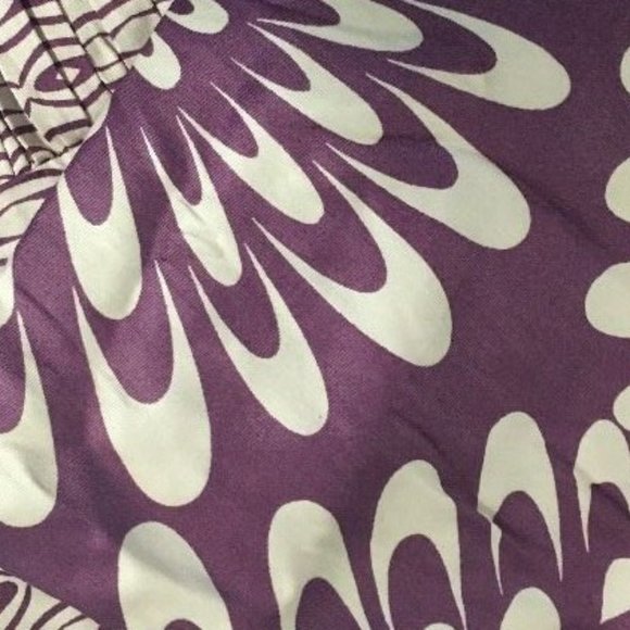 Bar III Viola Euro Sham Pair Cotton Purple/White - Picture 2 of 5